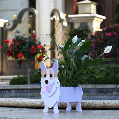 Corgi Gifts for Corgi Lovers, Corgi Dog Planter Plant Pot, Cute Dog Flower Pot for Garden Decoration, Corgi Shape Plant Container Holder for Outdoor Indoor Stuff Gift Small Corgi