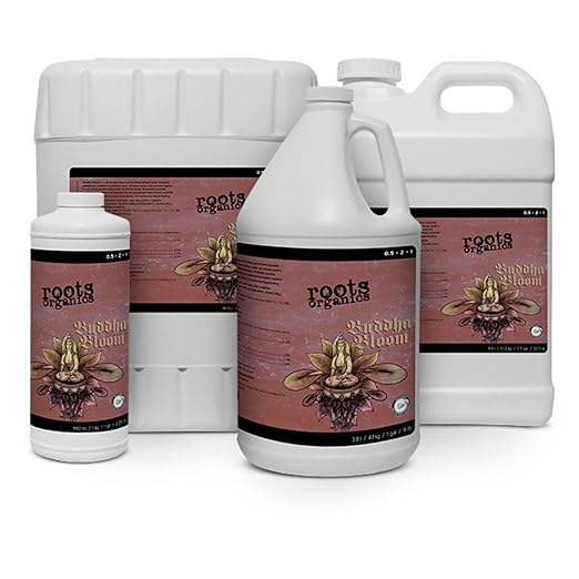 Roots Organics Buddha Bloom Liquid Flowering Nutrient for Plants, Designed for Soil and Soilless Gardens, for Continuous Liquid Feeding, 2.5 Gallons