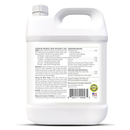 Best Liquid Palm Tree Fertilizer – Indoor Outdoor Plant Food for All Types – Slow Release Fertilizer – Liquid Plant Food – Rich Soil Food with Kelp - Made in USA