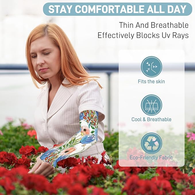 Gardening Sleeves for Women Farm Sun Protection Thorn Proof Cooling Arm Sleeves to Cover Arms for Garden Sports