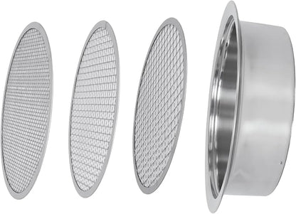 Soil Sifter for Rocks with 3 Sieve Mesh-Sifting Pan for Garden