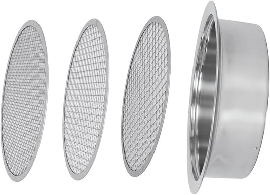 Soil Sifter for Rocks with 3 Sieve Mesh-Sifting Pan for Garden