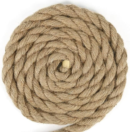 Tenn Well 18mm Jute Rope, 33 Feet Strong and Heavy Duty Twine Rope for Crafting, Gardening, Bundling, Outdoor Decorations