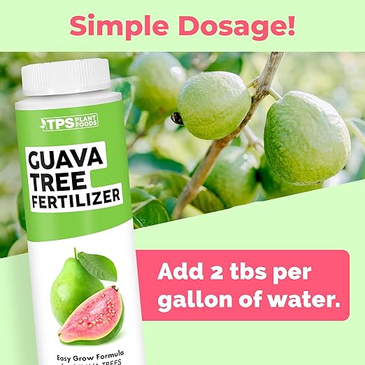 Guava Tree Fertilizer for Guava Trees, Great for White, Pink, and Red Guava Varieties, Liquid Fertilizer by TPS Plant Foods, 8 oz (250mL)