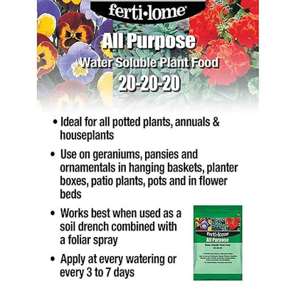 Fertilome (11725) All Purpose Water Soluble Plant Food 20-20-20 (12 lb.)