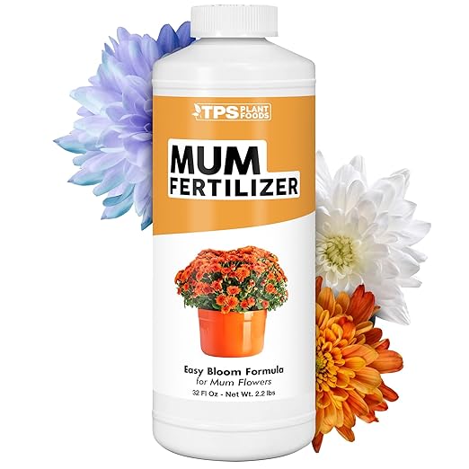 Mum Fertilizer, Complete Liquid Mum Plant Food for All Chrysanthemum, 32 oz (1 Quart)