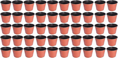 11.6" Seedling Pots Plastic Plant Pots Seedling Cups Nursery Pots Plant Container for Indoor Outdoor Plants Seeds Germination, Seedlings Growing, Succulents Planting 50 Pcs