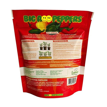 Big A Pepper Fertilizer – 12 oz Premium Organic Fertilizer for Peppers – Organic Plant Food for Garden – Gardening Nutrients for Crispy and Delicious Veggies of All Types