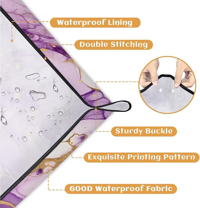 Pardick Repotting Mat for Indoor Plant 19.7"x19.7" Marble Soil Change Mat Waterproof Planting Tray Foldable Succulent Potting Mat Gardening Gifts for Women Men Plant Lovers