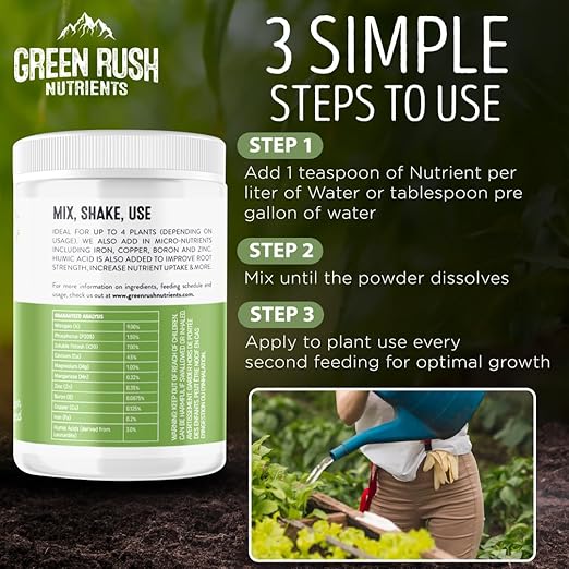 Organic Veg to Harvest Double Pack – Indoor & Outdoor Fertilizer for Leafy Greens, Vegetables, Herbs & More – Grow & Bloom Combo (500g - 4 Plants)