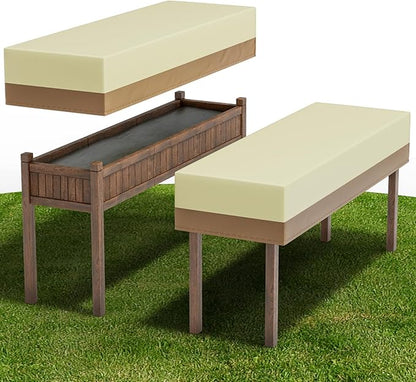Decoroca 2’x6’ Planter Boxes Cover - Elevated Planter Boxes Protects with All-Natural 600D Nylon & Water-Resistant Coating - Strong Enough to Withstand Weed Seeds, Heavy Rain & Snowfall