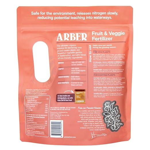 Organic Fruit & Vegetable Granular Fertilizer 4-Pack, 4 lb - Nutrient-Dense Plant Food - Builds Soil Health, Strengthens Roots, Improves Moisture Retention - Safe for Organic Gardening & Pollinators