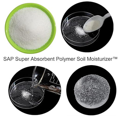Water Storing Crystals Super Absorbent Hydro Gel Granules Polymer 1 Pound (Small Granular_20-100 mesh)
