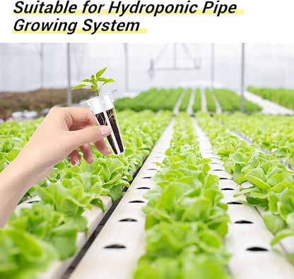 YBB 50PCS Grow Baskets, Hydroponic Seed Starter Pods Baskets Replacement Compatible with Aerogarden Hydroponic Growing System with 60 Pcs Plant Labels