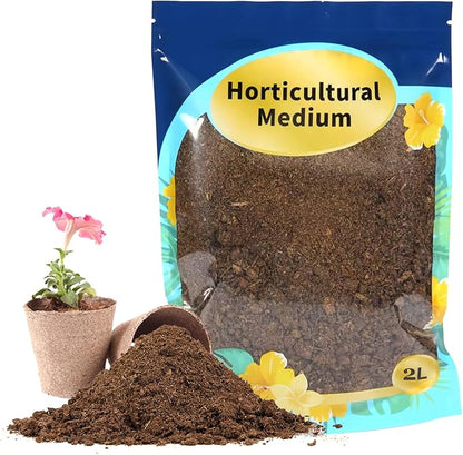 Sphagnum Peat Moss for Plants 2qt, Organic Garden Growing Soil Amendment and Media for Flowers, Vegetables, Herbs, Orchid, Indoor Houseplant