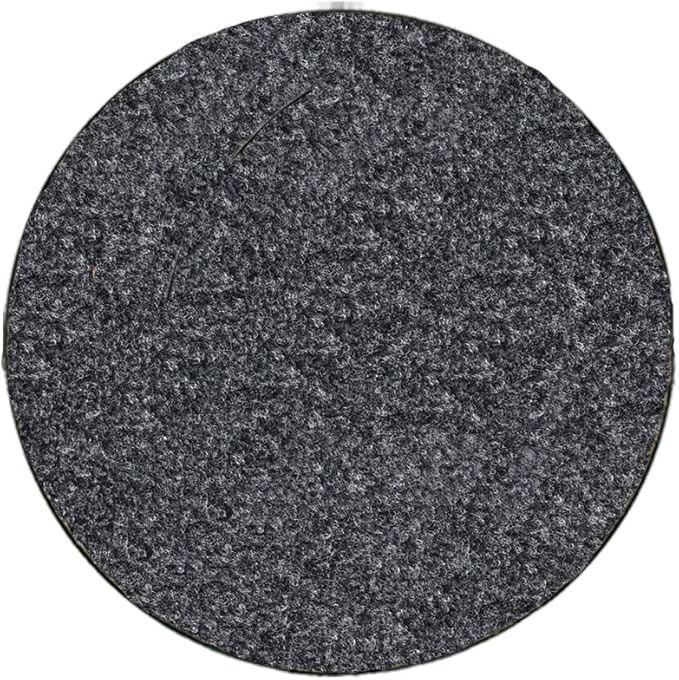 Curtis Wagner Plastics Corp. MA-400 Fabric Plant Mat (4" Diameter, Charcoal Gray, 5-Pack) - Round Fabric Plant Coasters - Use as Planter, Coaster or Pads for Your Arts & Crafts