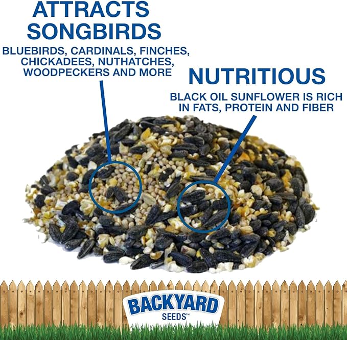 CountryMax Backyard Seeds Songbird Blend Bird Seed Great Variety (14 Pounds)