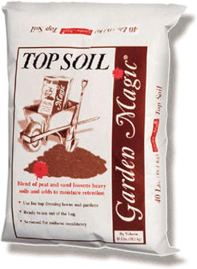 Michigan Peat 1250 Premium 50-Pound and 40-Pound Garden Magic Organic Planting Potting Top Soil Blend Mix for Indoor Outdoor Gardening and Landscapes