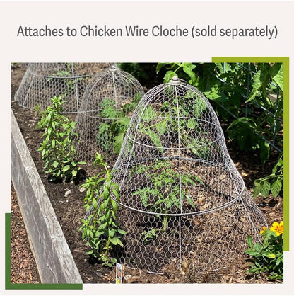 Gardener’s Supply Company Sturdy Chicken Wire Cloche Plant Protector Extension | Adds Broader Area Coverage Protection for Tall Plants Vegetables & Seedlings | (Cloche Extension Only)