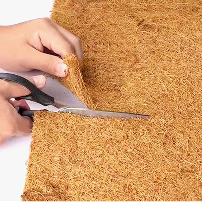 12x120 inch Natural Coco Liner Roll Coconut Coir Liner Sheets Coco Mat for Planter Window Box Flower Basket Garden Decoration Animal Pet Pad Liner