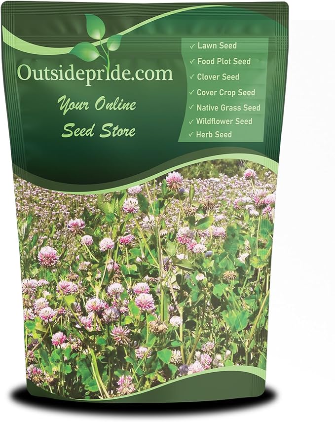 Outsidepride Biennial Alsike Clover Seeds for Lawn - 10 lbs. Nutrient-Rich, Drought Resistant Cover Crop Seeds, Ideal For Ground Cover, High-Yield Forage, Hay, Pastures, Food Plots & Grazing Livestock