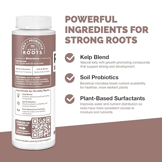 Root Stimulator for Fiddle Leaf Figs – Liquid Root Booster with Probiotics & Seaweed to Support Healthy Root Growth, 32 oz