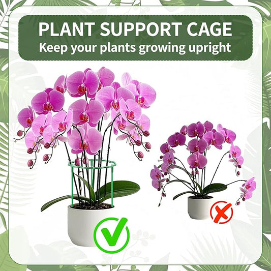36 Pack Plant Support Stakes Sets - Versatile Plant Cages, Stackable Garden Flower Support， Small Plant Stakes for Indoor Plants,Tomato,Monstera, Peony, Hydrangea, Climbing Plants