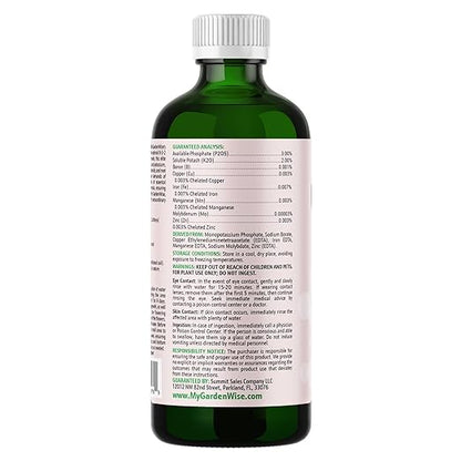 0-3-2 Giant Bloom: Orchid Bloom Enhancer - Orchid Bloom Booster - Orchid Food Fertilizer Concentrate - Chelated Nutrients for Healthy Flower & Reblooms (8 OZ)
