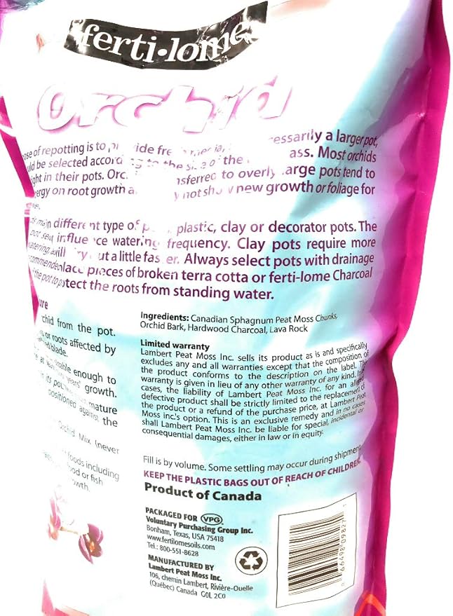 Floral (Colors May Vary) 0066498098271 Fertilome Floral 4qt Potted Soil Orchid Mix, 1 EA