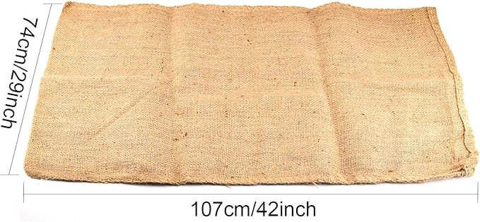 KEILEOHO 3 Pack 42 x 29 Inch Burlap Bags, Large Food Grade Jute Grow Bags for Gardening, Potato Sack Race Bags