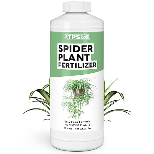 Spider Plant Fertilizer for Spider Plants, Great for Curly, Striped, and Solid Green Varieties, Liquid Fertilizer by TPS Plant Foods, 32oz (1 Quart)