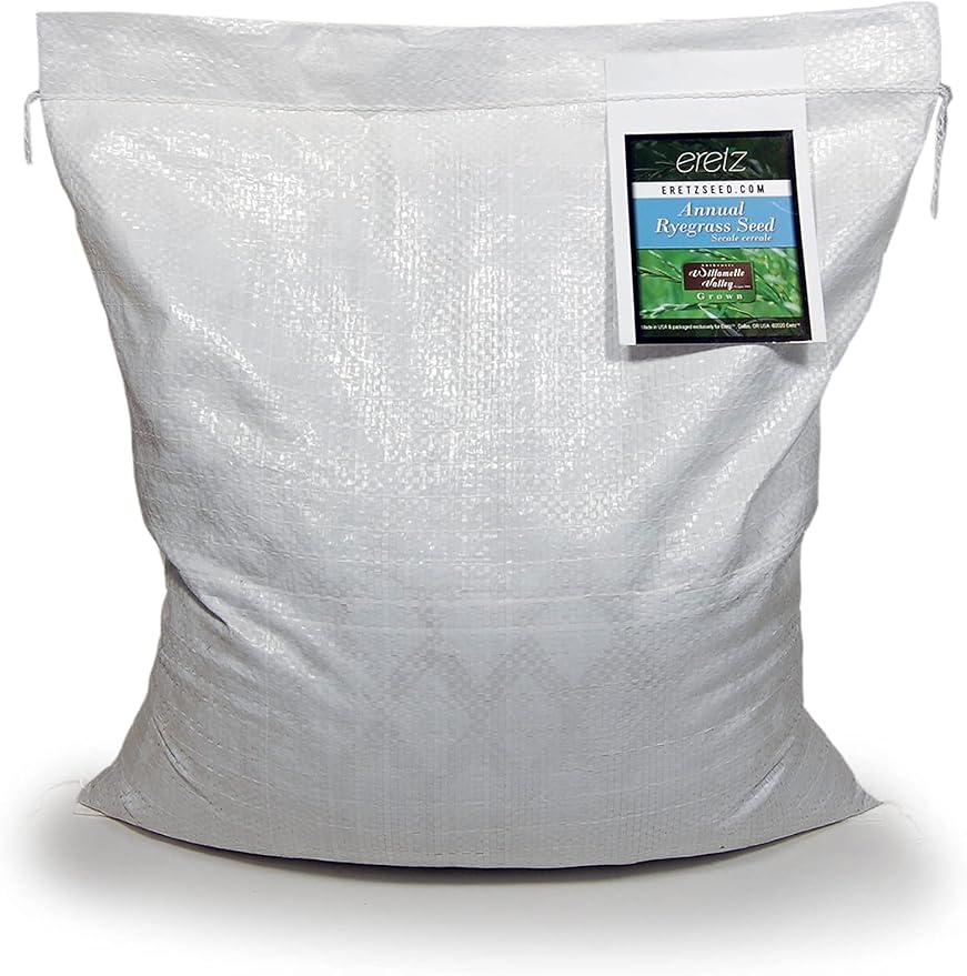 Annual RyeGrass Seed by Eretz - Willamette Valley, Oregon Grown. No fillers, No Weed or Other Crop Seeds (10lb)