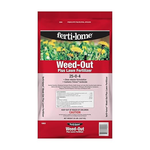 Fertilome (10921) Weed-Out Plus Lawn Fertilizer 25-0-4 (20 lbs.)