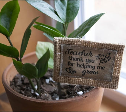Abbey & CA Gift Teacher Thank You Flag Flower Pick