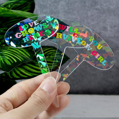 9Pcs Funny Plant Stakes, Plant Markers, Garden Plant Decor, Garden Decor, Plant Accessories, Funny Plant Decor Markers, Plant Lover Gift