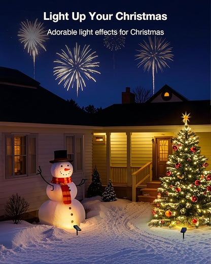 Solar Power Spotlight Outdoor Waterproof Landscape LED Accent Lighting for Yard, Tree, Plants, Walls, Path, Garden, Statues, Adjustable Brightness,Dusk to Dawn Long Lasting 4 Pack Warm White