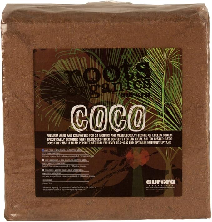 roots organics Coco Fiber, 5 Kilo Block