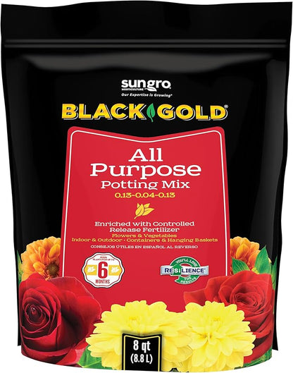 Black Gold All Purpose Potting Mix 8qt