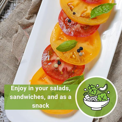 Sow Right Seeds - Kellogg’s Breakfast Tomato Seeds for Planting - Non-GMO Heirloom Packet with Instructions to Plant a Home Vegetable Garden - Beefsteak Slicer with Orange-Yellow Skin - Mild Taste (1)