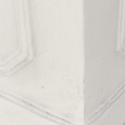 Burgos Outdoor Small Planter - Cast Stone - Antique White