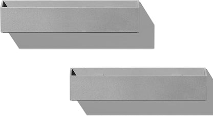 Veradek Forma Series Trough Hanging Planter - Rectangular Planter for Window Sill/Wall Decor | Made from Plastic-Stone Material | Modern Décor for Succulents, Indoor Small Plants