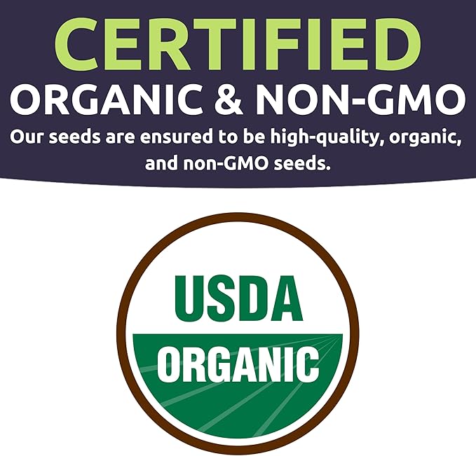 Organic Seeds Ultimate Variety Pack - 60 Individual Packs - 2026 Season - Genovese Basil, Nantes Carrot, Roquette Arugula and More! for Indoor & Outdoor Planting (Non-GMO, Certified Organic)