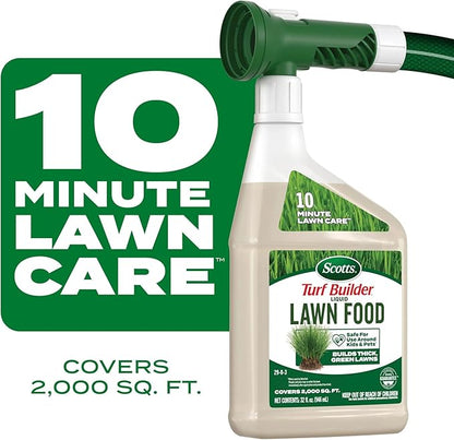 Scotts Turf Builder Liquid Lawn Food Refill, Lawn Fertilizer for Any Grass Type, 29-0-3, 32 fl. oz.