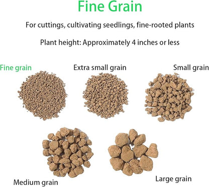 Japanese Super Hard Akadama Bonsai Soil - Fine Grain (6lb) | Ideal for Cuttings, Seedling Cultivation, Fine-Rooted Plants