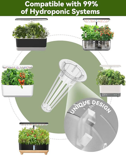 LYKOCLEAN Vegetable & Salad Green Seed Pod Kit for Aerogarden, (16 Pods) Ahopegarden, iDOO – Non-GMO American Fast Lettuce, Green Pepper, Cucumber, Parsley Seeds, Compatible with All Hydroponic System