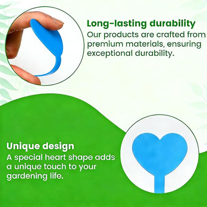 Platic Plant Markers 120PCS Plant Tags with Black Pen Garden Markers for Plants Outdoor Garden Labels Outdoor Waterproof Gardening Essentials Herb Signs Blue Seed Marker Gifts for Gardeners