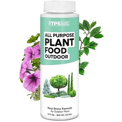 Plant Food Outdoor, Complete Liquid Outdoor Plant Fertilizer, 8 oz (250mL)