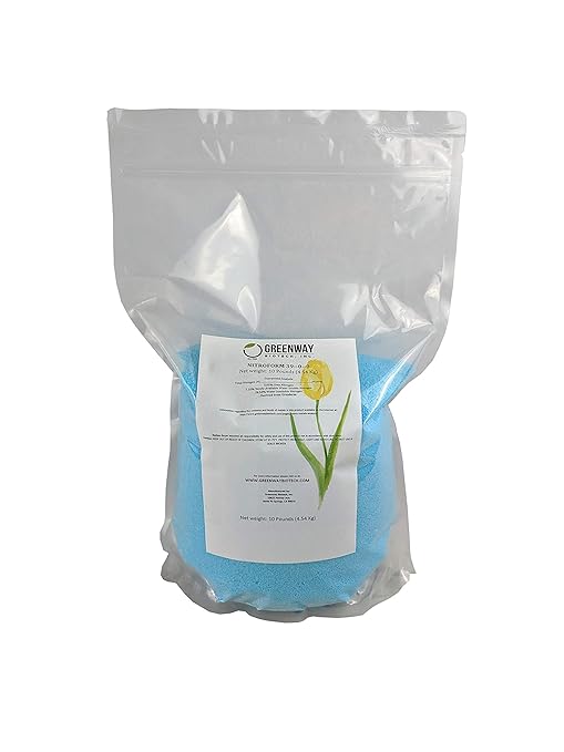 Greenway Biotech Nitroform 39-0-0 Slow Release Nitrogen Fertilizer - 10 Lb (3% Urea, 7.5% Water Soluble, 28.5% Insoluble Nitrogen)