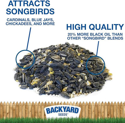 CountryMax Backyard Seeds Premium Bird Seed 40lbs - Supreme Wild Bird Food Blend for Outside Feeders, Large Bulk Bag of Wild Bird Food