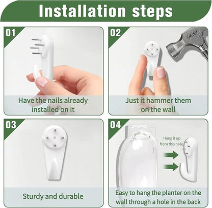 Wall Hanging Planter Propagation Station for Indoor Plants Glass Vase Air Plant Holder for Bathroom Living Room
